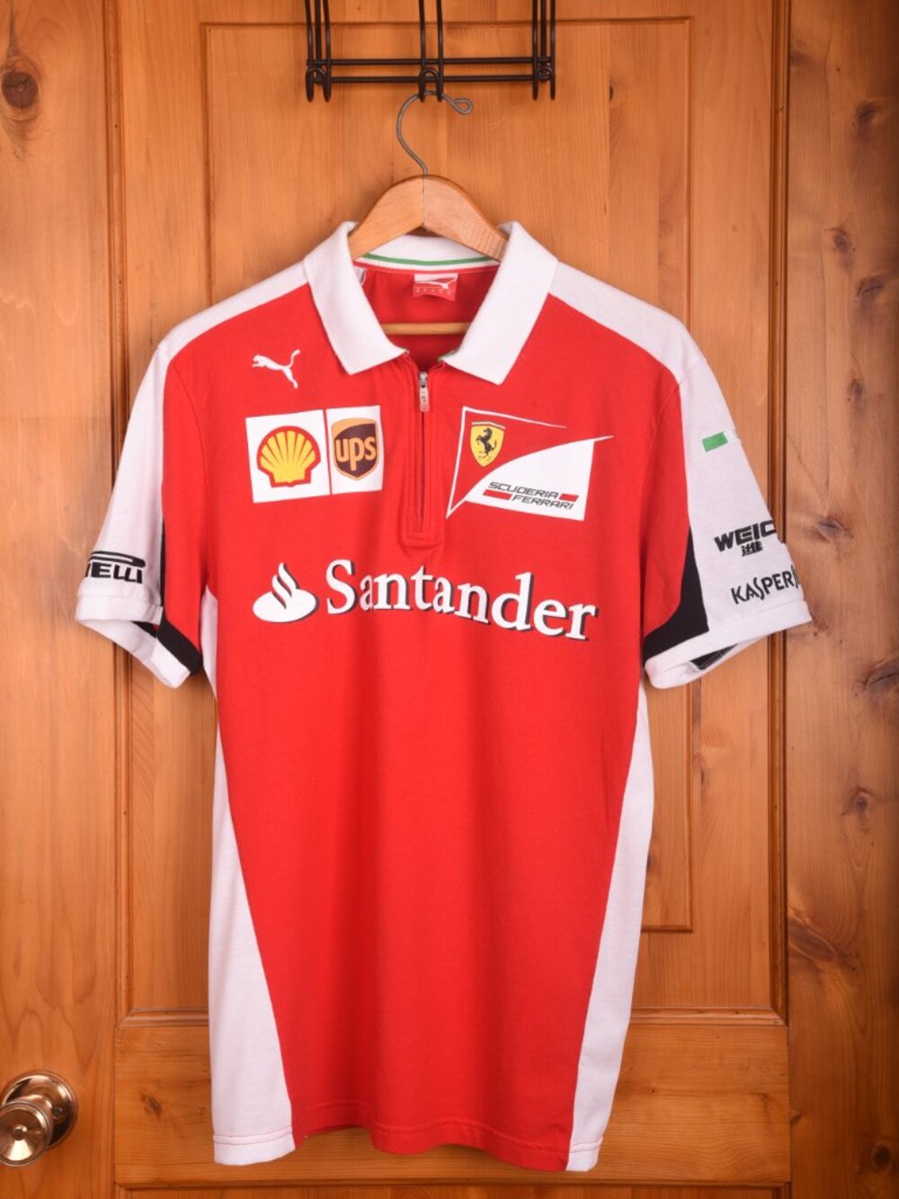 Official Puma Scuderia Ferrari F1 Racing Team Sponsor Polo Shirt - Men’s Medium